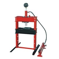 50 Ton Hydraulic Shop Press with Gauge Pneumatic